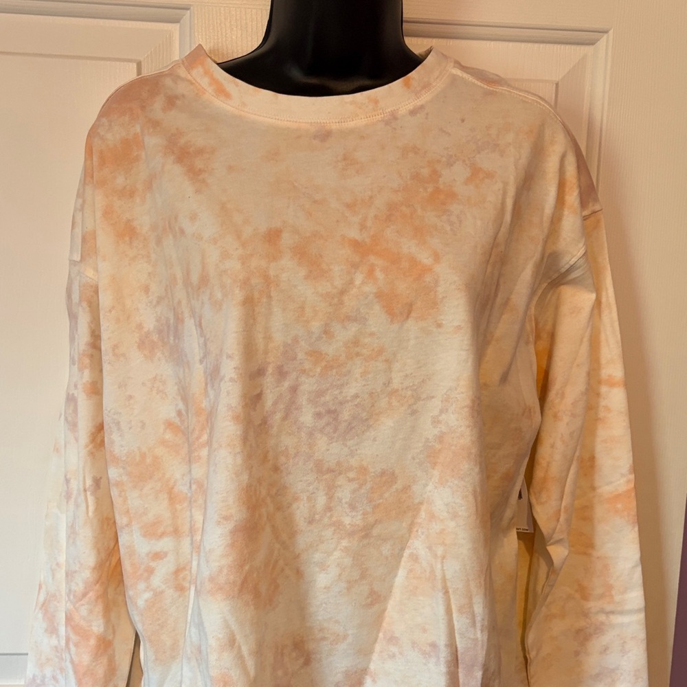 Old Navy NWT tie dye long sleeve cotton t-shirt size Large
